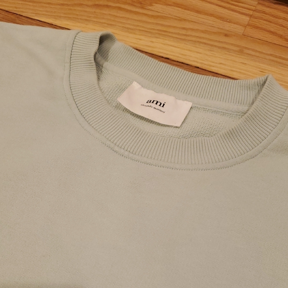AMI Mint Green Crewneck Sweater XL - Picture 2 of 8